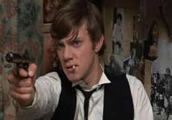 Malcolm McDowell smoking Malcolm McDowell smoking